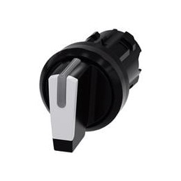 1 pcs : 3SU10022BP600AA0 - Switch Actuators SEL SW, 3POS, MOM/MTND,SHORT HANDLE, WHT