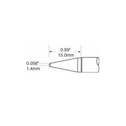 1 pcs : SFV-CNL14 - Soldering Irons CONICAL LOG TIP 1.4/.055in