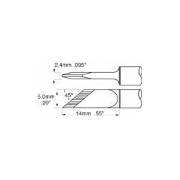 1 pcs : SFV-DRK50 - Soldering Irons KNIFE SOLDER TIP 5.0/.20in