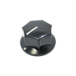 1 pcs : PN-21M/6.4 - Knobs & Dials Black Knob Black 1.32D X .69H
