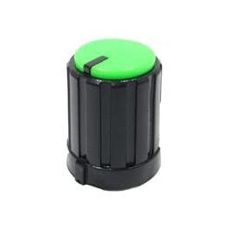 10 pcs : 450-3024 - Knobs & Dials GREEN .52'D X .65'H