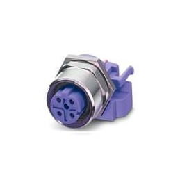 1 pcs : 1534627 - Circular Metric Connectors Bus system flush-typ SKT,ETHERNET 4-pos.
