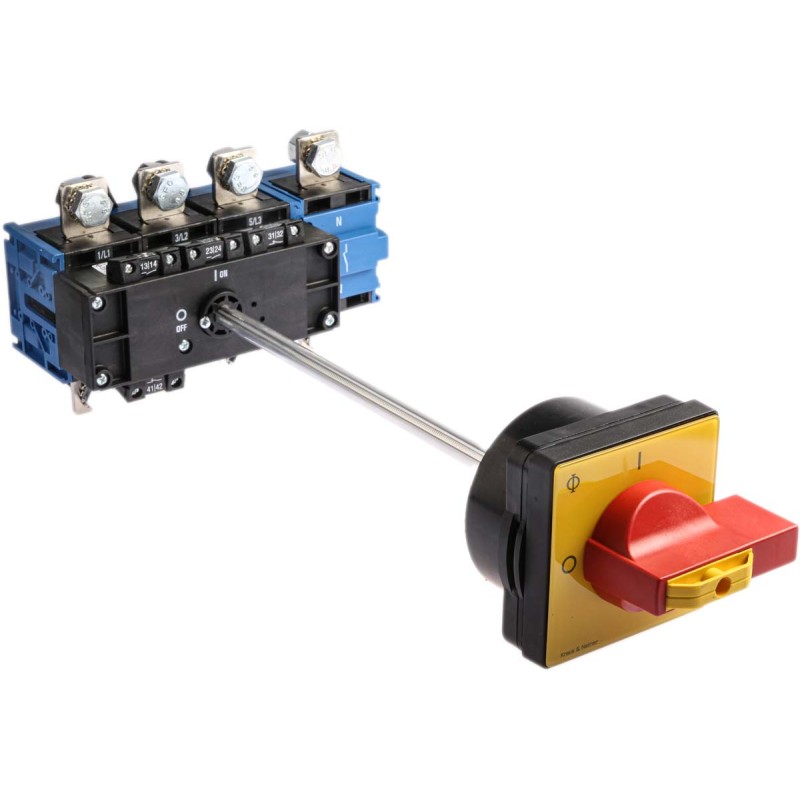 1 pcs - Kraus & Naimer 4P Pole Isolator Switch - 250A Maximum Current, 90kW Power Rating, IP65