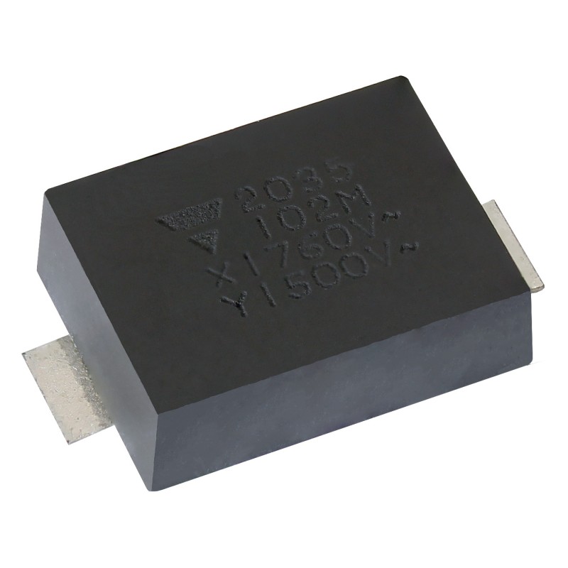 5 pcs - Vishay Single Layer Ceramic Capacitor (SLCC) 470pF 760V ac ±20% Y5U Dielectric, SMD Y1, Surface Mount +125°C Max Op.