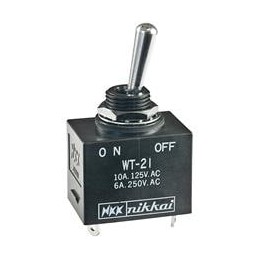 1 pcs : WT21S - Toggle Switches ON None OFF DPST Solder Lug Pnel Mnt