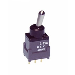 1 pcs - NKK Switches Toggle Switch, PCB Mount, On-On, SPDT, Through Hole Terminal, 28V ac/dc