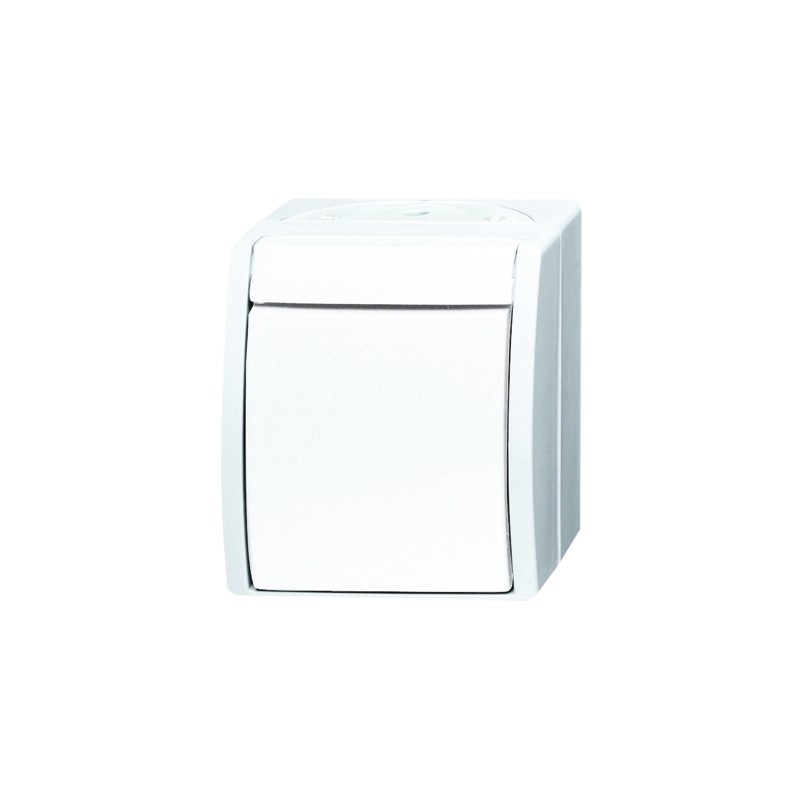 1 pcs - Busch Jaeger - ABB Push Button Light Switch, 1 Way, 1 Gang