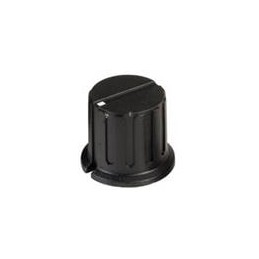 10 pcs : PN-38B/6.4 - Knobs & Dials Black Knob Black .95D X .78H