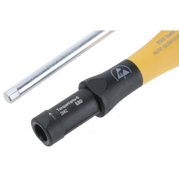 1 pcs - Wiha Tools Adjustable Hex Torque Screwdriver, 0.4 - 1.0Nm, 4 mm Drive, ESD Safe, ±6 % Accuracy