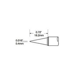 1 pcs : STV-CN05A - Soldering Irons Tip Conical 0.5mm (0.02in)