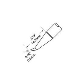 1 pcs : STV-CNB05 - Soldering Irons Tip Conical Bent 0.5mm (0.02in)