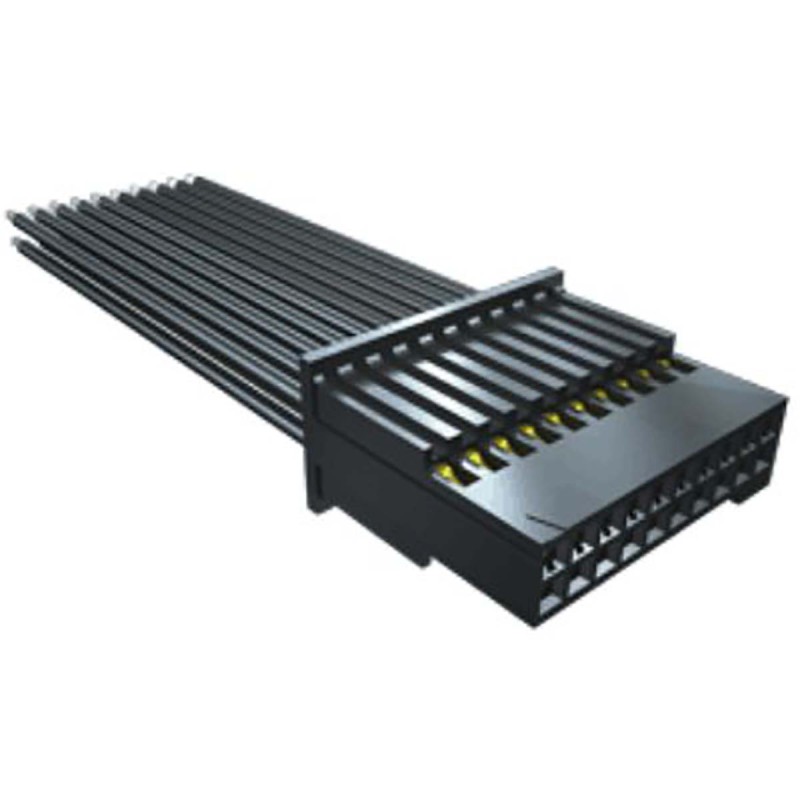 1 pcs - Samtec 10 Way Female Tiger Eye SFSD to 10 Way Female Wire to Board Cable, 254mm