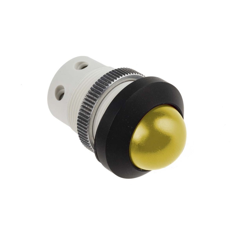1 pcs - Signal Construct Yellow Panel Mount Indicator, 20 - 28V, 22mm Mounting Hole Size, IP67