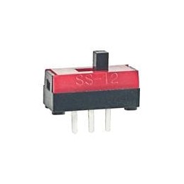 10 pcs : SS12SBP2 - Slide Switches ON-NONE-ON SPDT