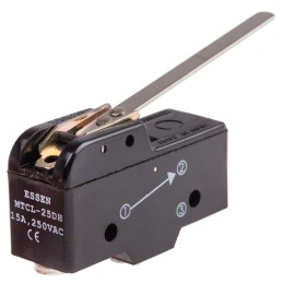 1 pcs - RS PRO Lever Micro Switch, Screw Terminal, 15 A @ 250 V ac, SP-CO