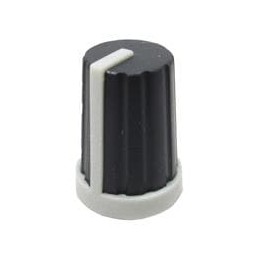 1 pcs : 450-4011 - Knobs & Dials BLACK RUBBER