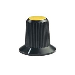 1 pcs : AT4103E - Knobs & Dials SMALL KNOB YEL TIP MR SERIES