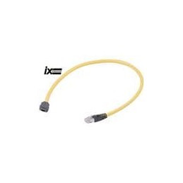 1 pcs : 33480653830002 - Ethernet Cables / Networking Cables HARTING ix Type A Cat6a Industrial Cable Assembly, ix to RJ45, PVC,