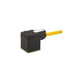 1 pcs : 7000-18021-0160300 - Sensor Cables / Actuator Cables MSUD VALVE PLUG FORM A 18MM, PVC 3X0.75 YELLOW, 3m