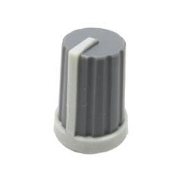 10 pcs : 450-4010 - Knobs & Dials GRAY RUBBER