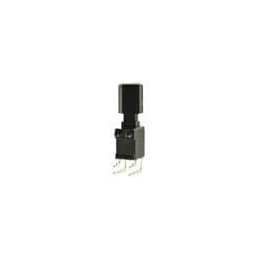 1 pcs : PB400OAQX - Pushbutton Switches PUSHBUTTON, 3A 30VDC, DPST Off-(On), Through Hole, Right Angle PC Pin