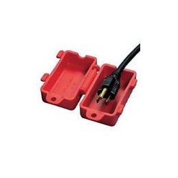 1 pcs : PSL-CL110 - PPE Safety Equipment / Lockout Tagout 120 Volt AC Cord Lockout Device Red