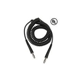 1 pcs : 14113 - Antistatic Control Products CORD, COIL, BLACK BANANA-BANANA 12'