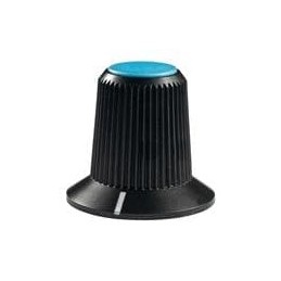 10 pcs : AT4103G - Knobs & Dials SMALL KNOB BLU TIP MR SERIES
