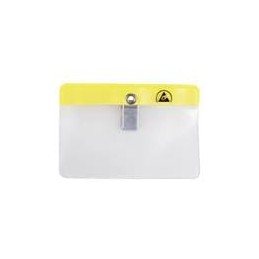 1 pcs : 35012 - PPE Safety Equipment / Lockout Tagout ESD BADGE HOLDER, CLIP-ON, HORIZ, 3-7/8IN x 2-1/8IN (IS)
