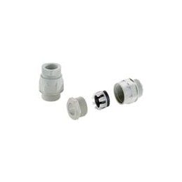 1 pcs : 12051809 - Cable Glands, Strain Reliefs & Cord Grips Pg cable glands POZ, polyamide, light grey, IP 65