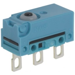 1 pcs - Panasonic Plunger Micro Switch, Solder Terminal, 1 A @ 30 V dc, SPDT, IP50