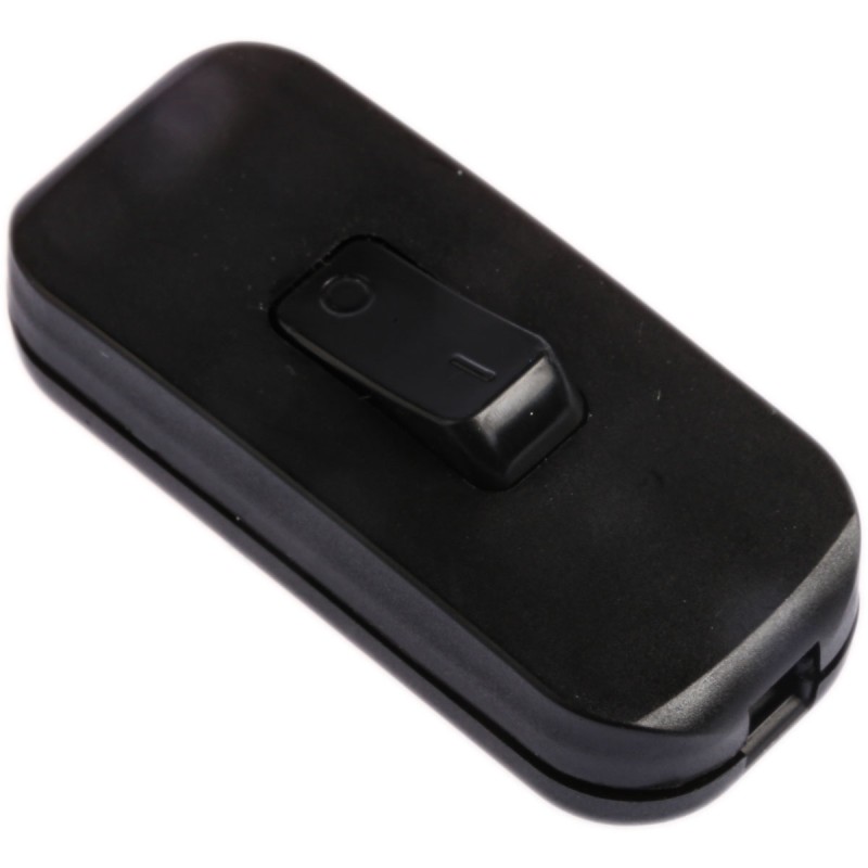 1 pcs - Legrand Black Inline Rocker Switch