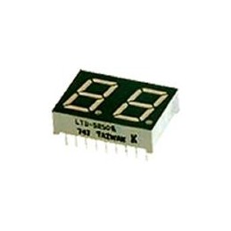 10 pcs : LTD-4608JS - LED Displays & Accessories 2 Digit, Yellow Low Current