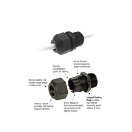 10 pcs : M4520 - Cable Glands, Strain Reliefs & Cord Grips RLTCG LL 1/2 NPT BLACK NO NUT