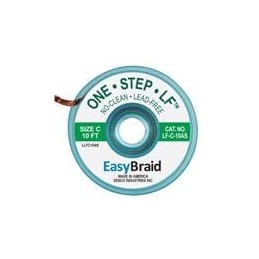 1 pcs : LF-C-10AS - Desoldering Braid / Solder Removal DESOLDERING BRAID, LEAD FREE, .075' X 10', ANTISTATIC, 25/PACK