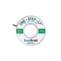 1 pcs : LF-C-25 - Desoldering Braid / Solder Removal DESOLDERING BRAID, LEAD FREE, .075' X 25'