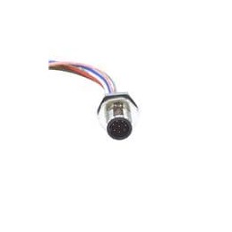 1 pcs : MPM12A08I06AF03 - Sensor Cables / Actuator Cables M12 8P ML BRSS/NKL REAR M16 12 PIGTAIL