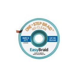 1 pcs : OS-D-5AS - Desoldering Braid / Solder Removal DESOLDERING BRAID, ONE STEP, 0.100' x 5', ANTISTATIC, 25/PACK