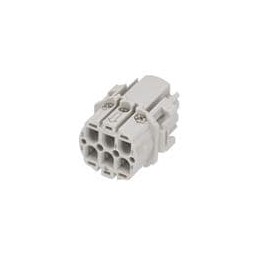 1 pcs : 09155052711 - Heavy Duty Power Connectors Han F+B 5E Female Screw Insert (3000 mating cycles)