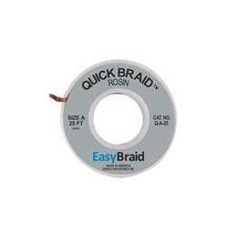 1 pcs : Q-A-25 - Desoldering Braid / Solder Removal DESOLDERING BRAID, QUICK BRAID, .025' X 25'