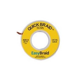 1 pcs : Q-B-25 - Desoldering Braid / Solder Removal DESOLDERING BRAID, QUICK BRAID, .050' X 25'