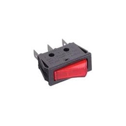 10 pcs : TRG22F2BBRLN - Rocker Switches SPST ON-OFF RED 16A BLANK