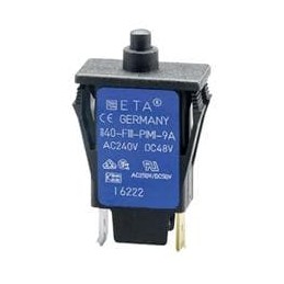 1 pcs : 1140-F114-P1M1-10A - Circuit Breakers Miniaturised single pole thermal circuit breaker with push-to-reset tease-free, tr