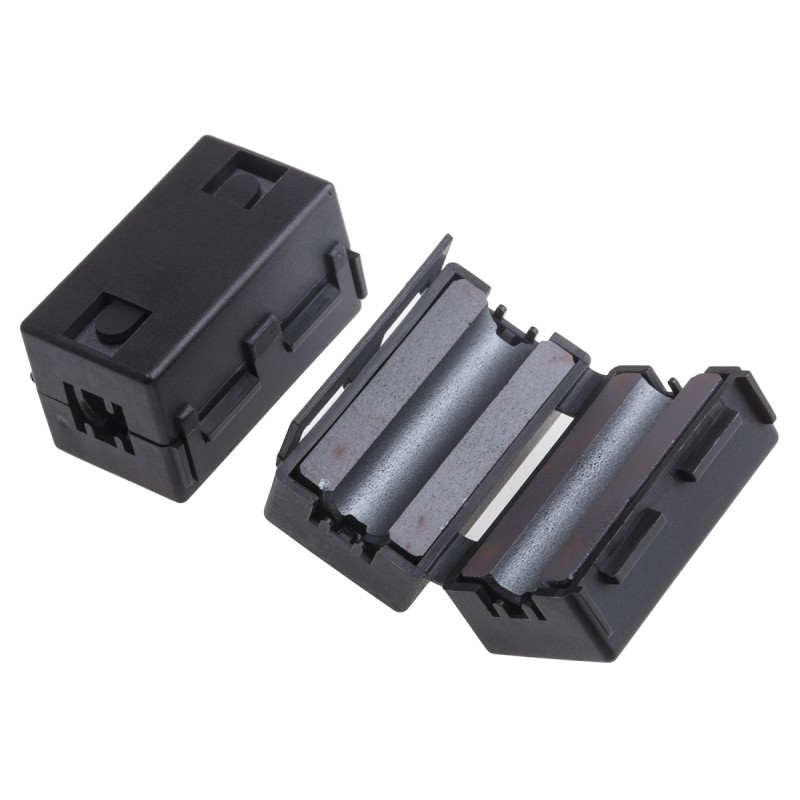 2 pcs - RS PRO Openable Ferrite Clamp, 20.5 x 33 x 20mm, For Computer Peripherals, Digital TV, Internal & External Power