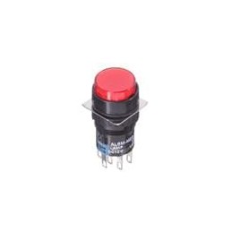 1 pcs : AL6M-M23-R - Pushbutton Switches 16mm Pushbutton Illuminated