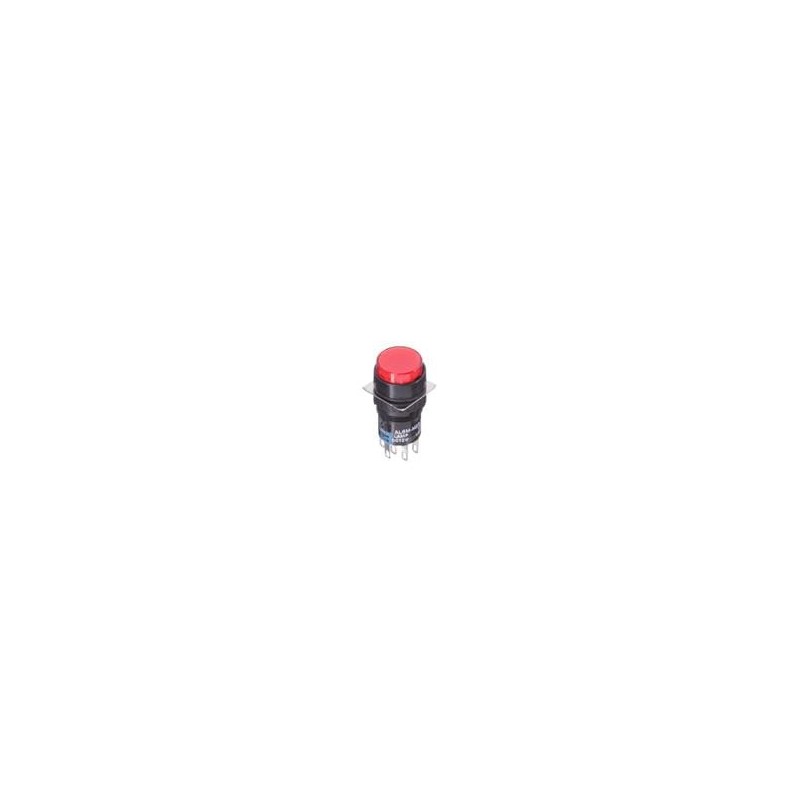 1 pcs : AL6M-M23-R - Pushbutton Switches 16mm Pushbutton Illuminated