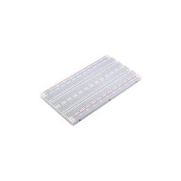 1 pcs : BB1460 - PCBs & Breadboards White Modular 1460-point BreadBoard, 4 Power Rails, Peelable Adhesive Backing (6.50 x 3.52 x