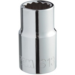 1 pcs - SAM 1/2 in Drive 8mm Standard Socket, 12 point, 38 mm Overall Length