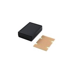 1 pcs : KIT-1593L-BK - PCBs & Breadboards Kit PR1593L with Black ABS Box