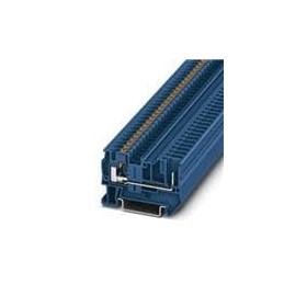 10 pcs : 3212007 - DIN Rail Terminal Blocks PT 4/1P BU